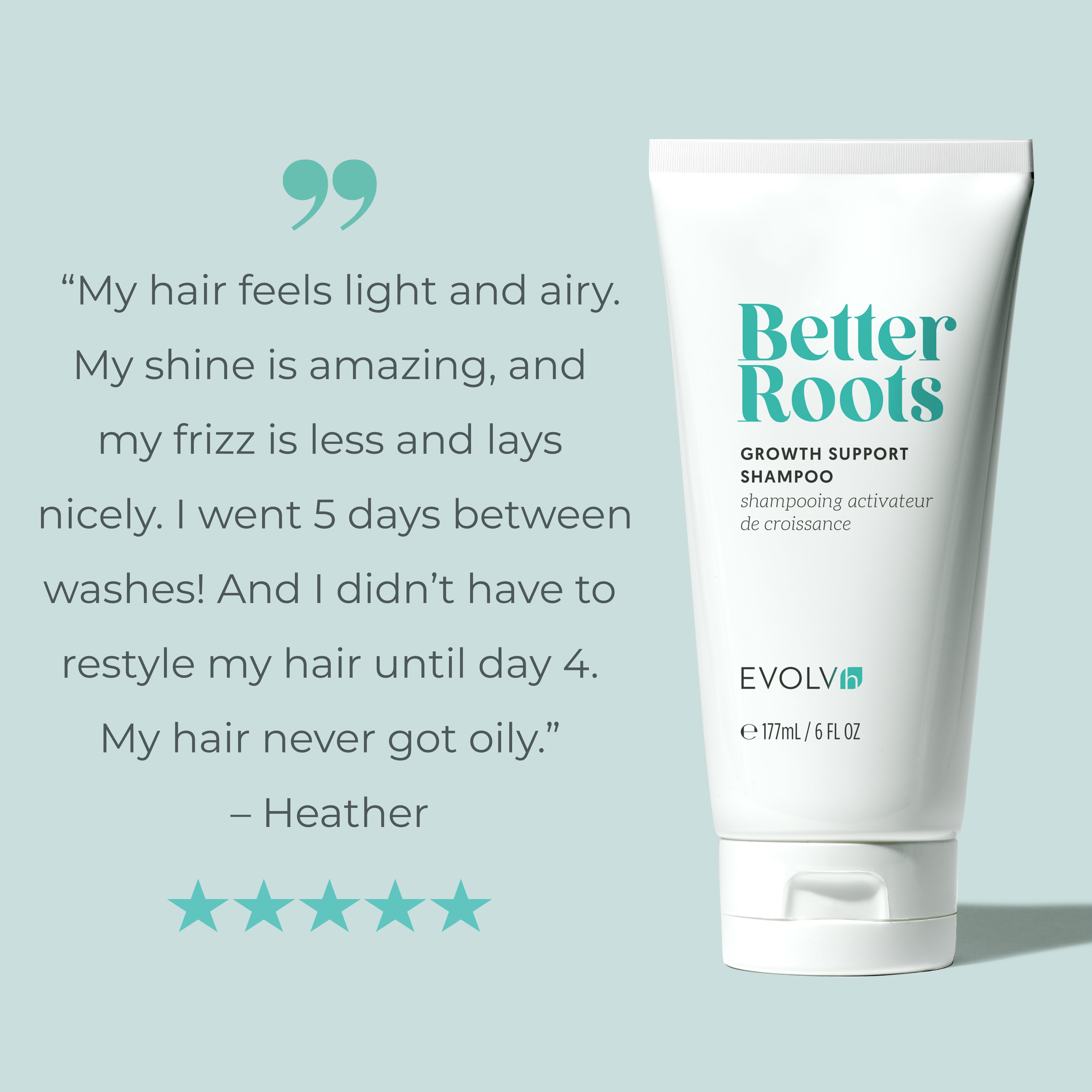 EVOLVh Better Roots Growth Support Shampoo